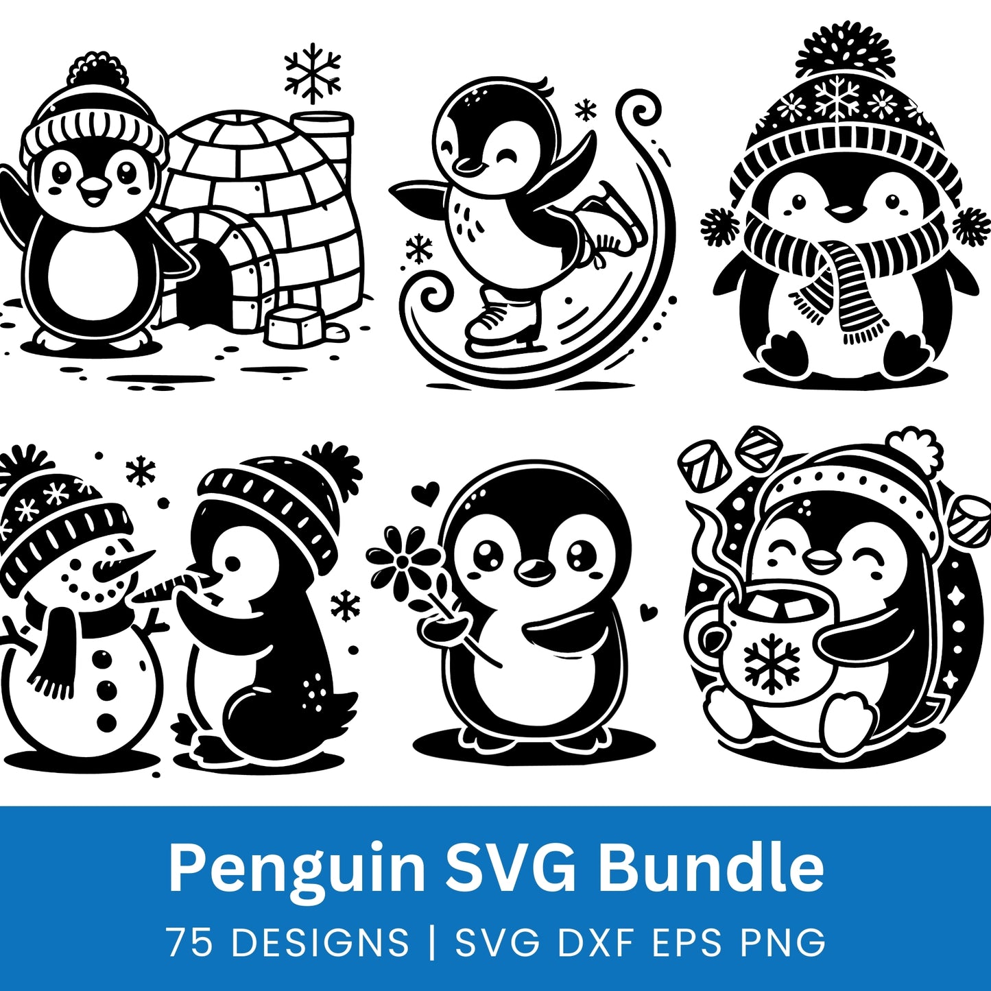 Penguin Bundle SVG Files