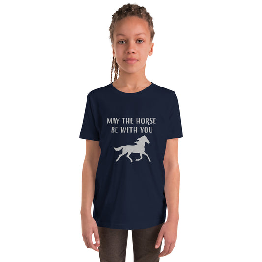May the Horse be with You - Youth Short Sleeve T-Shirt