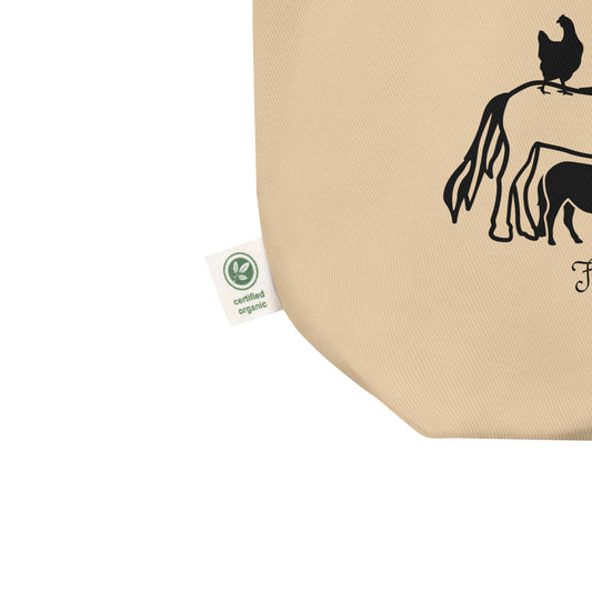 Peace, Love, Rescue - Fairytale Farm Horse Rescue- Eco Tote Bag - Sew Many Things & More