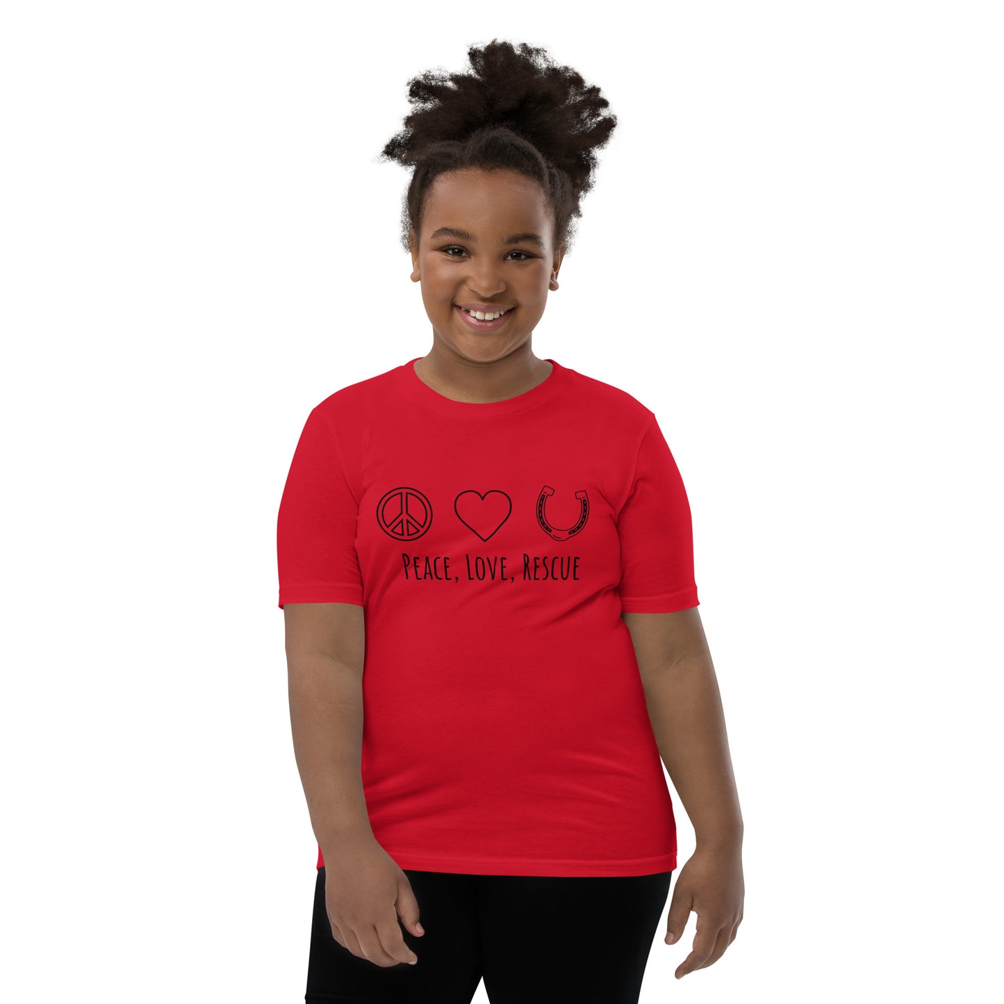Peace, Love, Rescue - Youth tee