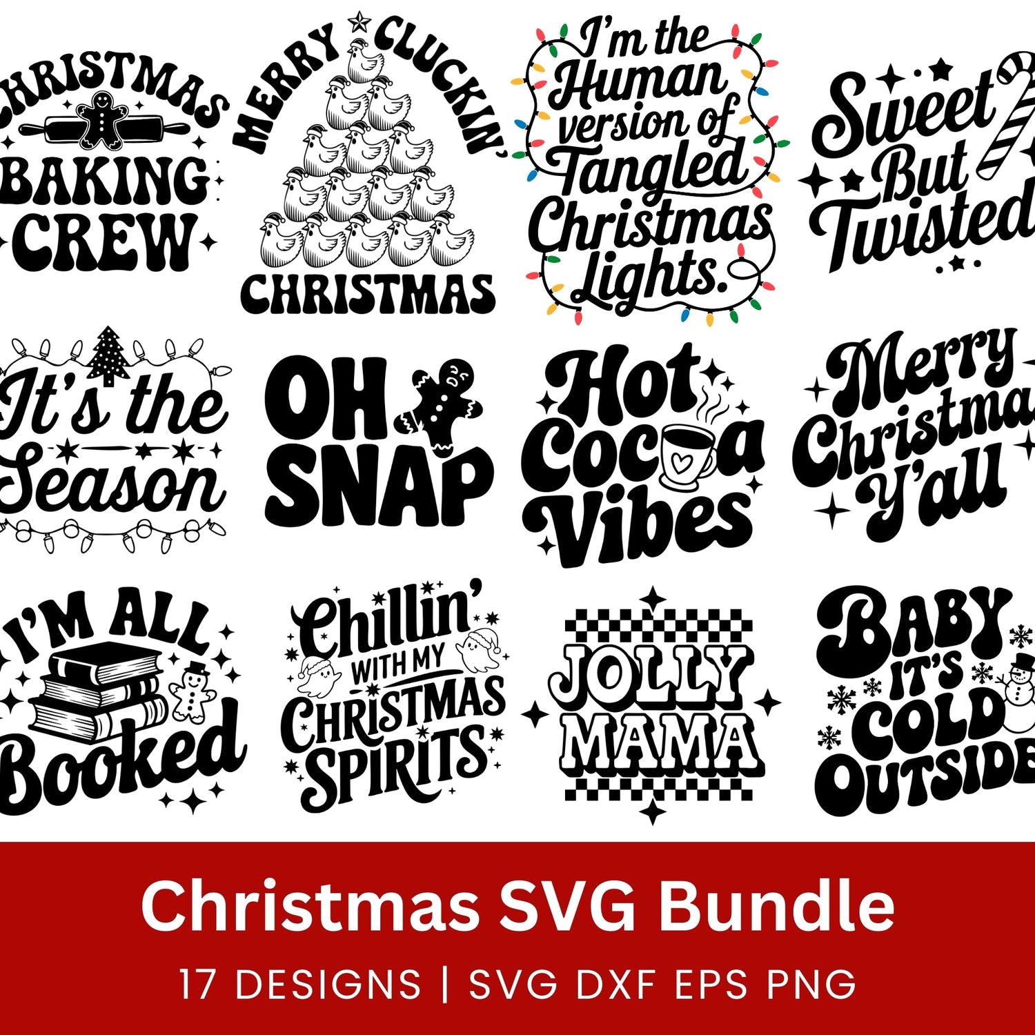 Christmas Sayings SVG File