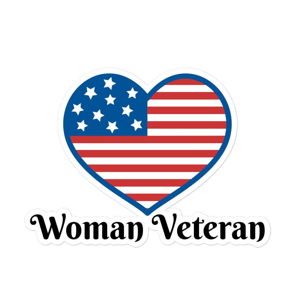 Woman Veteran Stickers