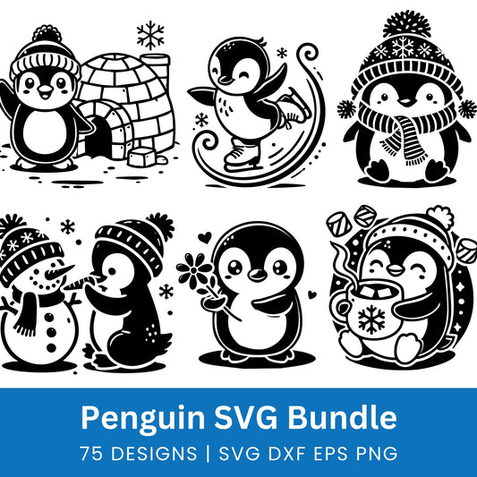 Penguin Bundle SVG Files